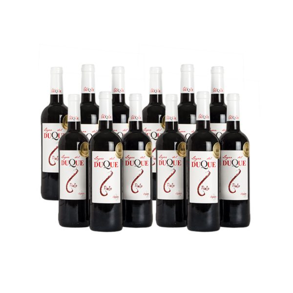 Case of twelve bottles of Lagar del Duque red wine, from Cigales DO.